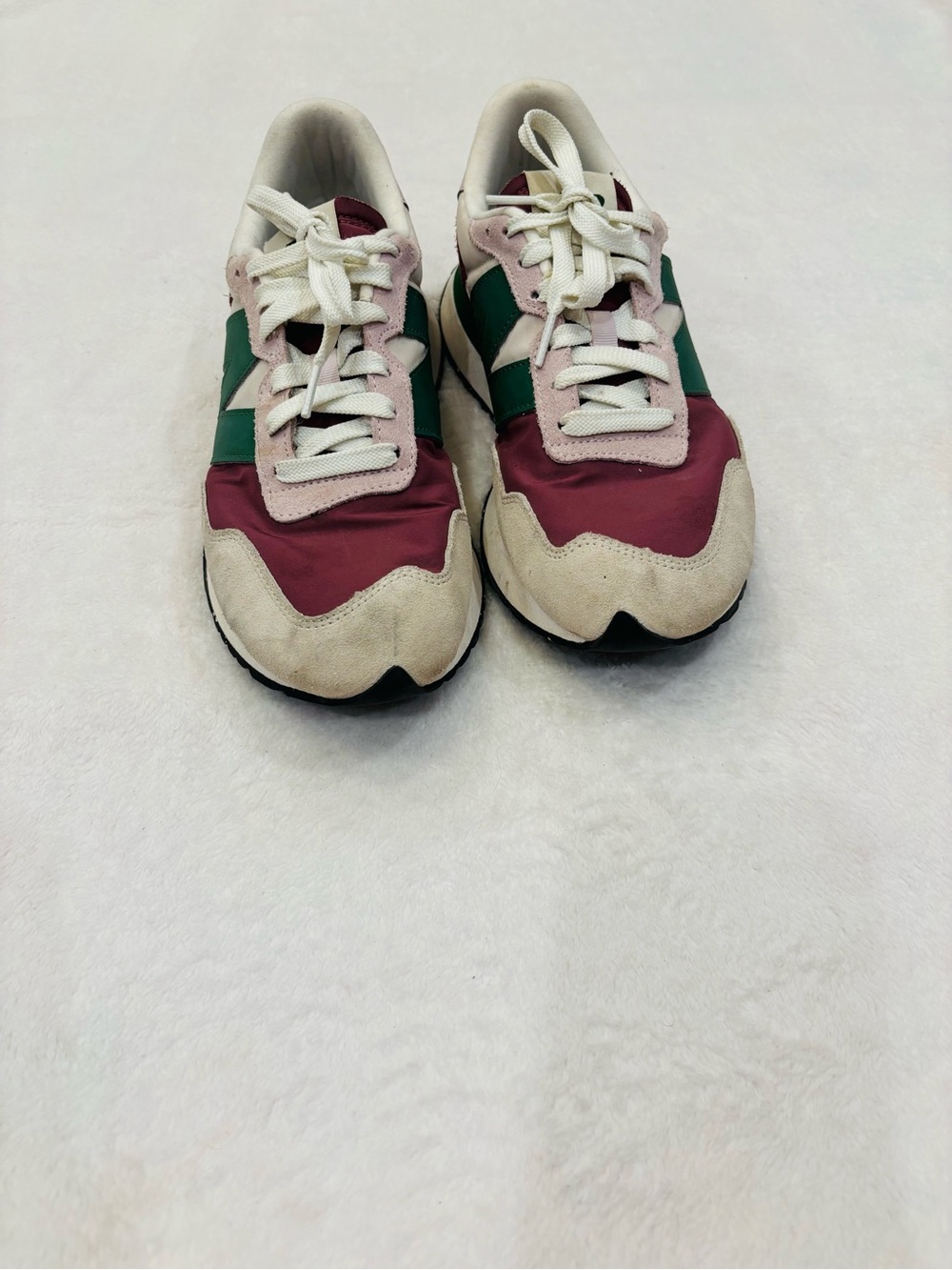 New Balance 237 Women's Pink, Green & Cream Vintage-Inspired Sneakers size 9.5 - Picture 5 of 9